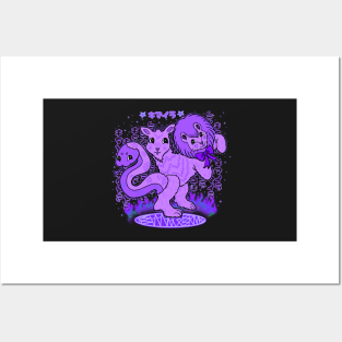 Purple Chimera bby Posters and Art